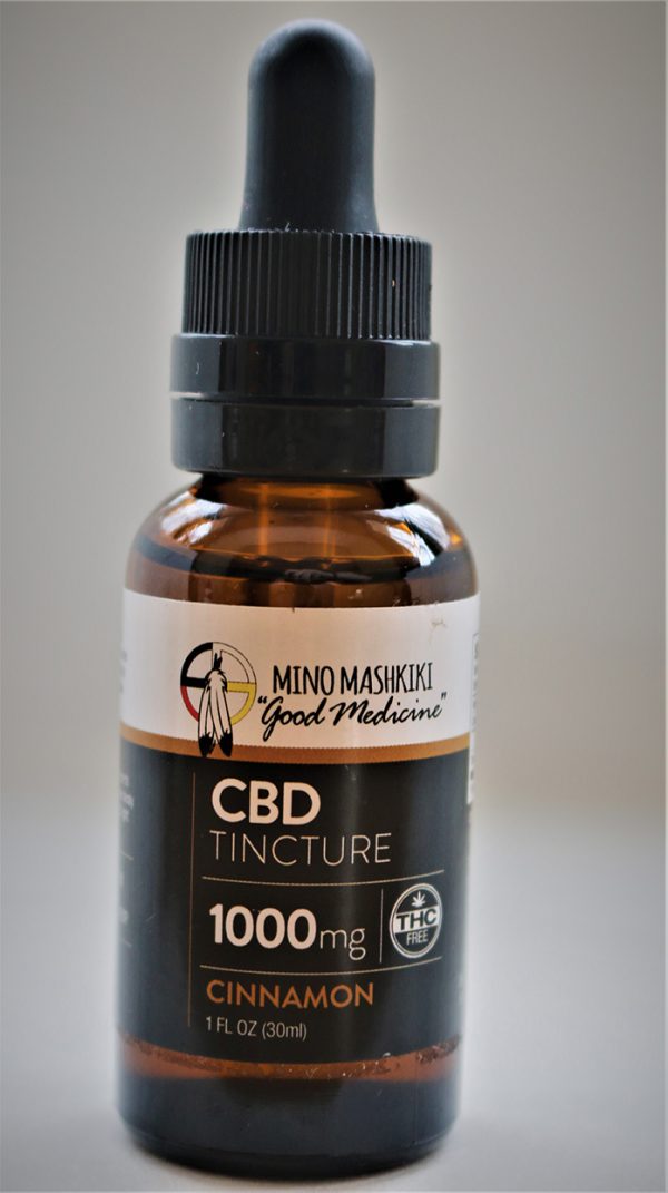 CBD cinnamon Tincture 1000mg bottle