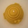 Top of beeswax candle