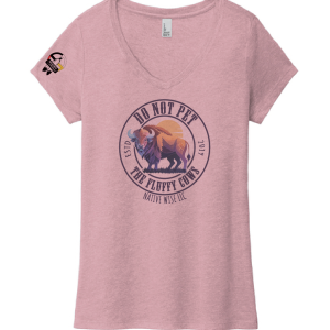 "Do Not Pet The Fluffy Cows" Women's V-neck - Lavender