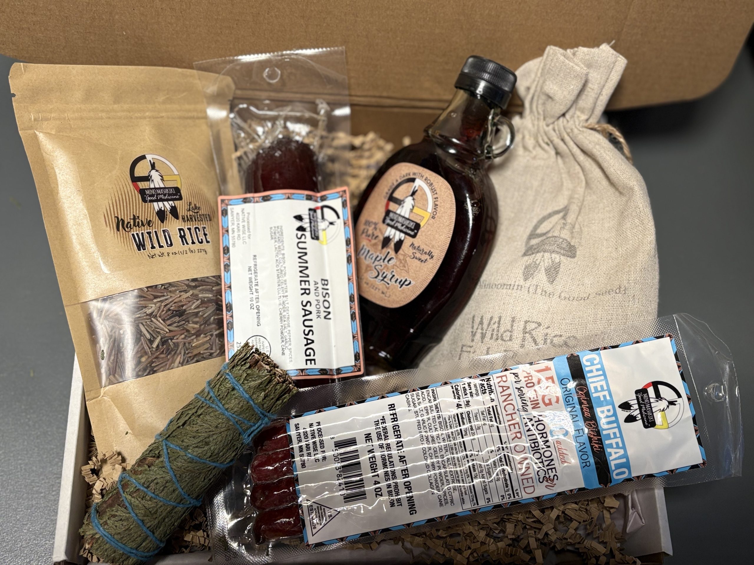 gift box with maple syrup